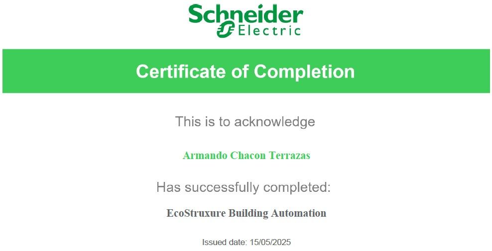 EcoStructure Building Automation-Armando Chacon Terrazas